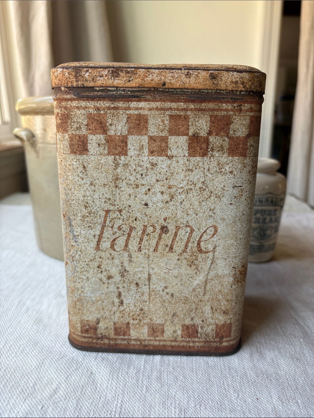 Antique Farine Canister